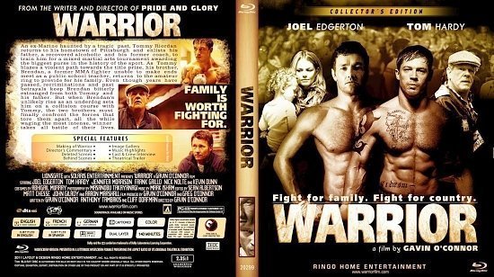 dvd cover Copy of Warrior Blu Ray 2011