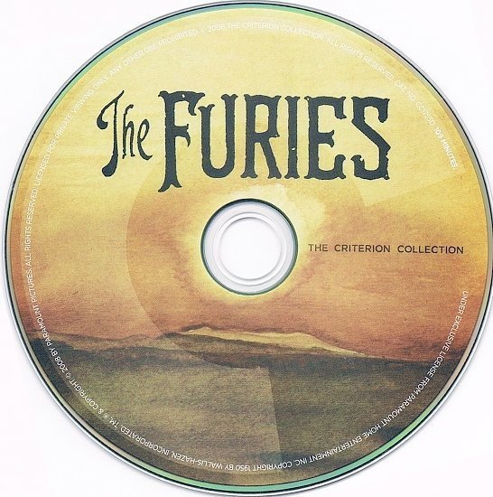 dvd cover The Furies (1950) FS R1