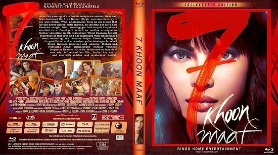 dvd cover Copy of 7 Khoon Maaf Blu Ray 2011b