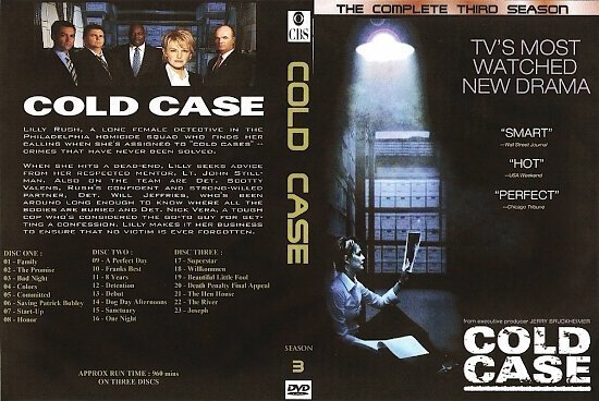 dvd cover Cold Case (2005): Complete Season 3 Custom