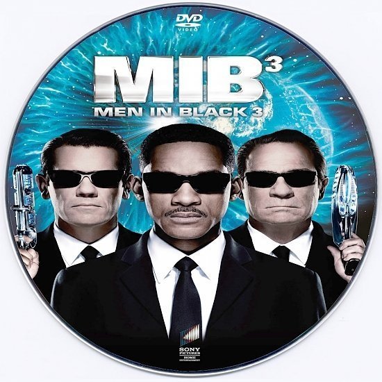 dvd cover Men In Black 3 R0 Custom DVD Label