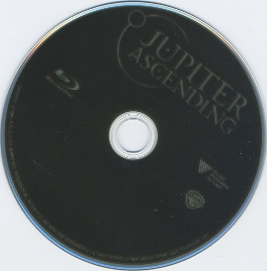 dvd cover Jupiter Ascending R1 Blu-Ray & Label