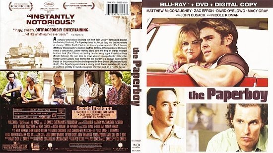 dvd cover The Paperboy