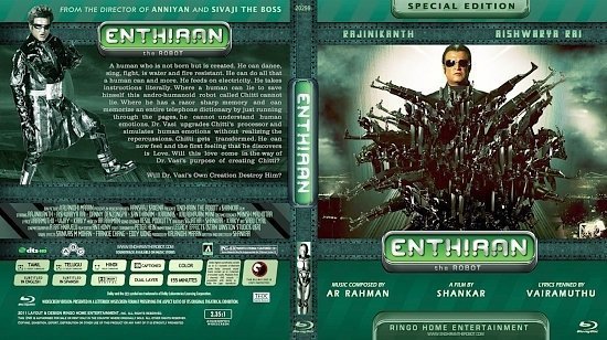 dvd cover Copy of Enthiran Blu Ray 2012a