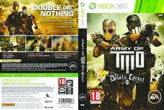 dvd cover Army of Two: The Devil's Cartel PAL
