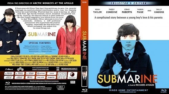 dvd cover Copy of Submarine Blu Ray 2012