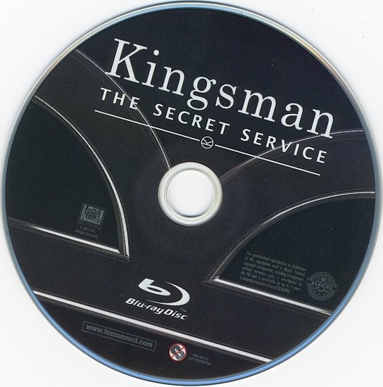 dvd cover Kingsman: The Secret Service R1 Blu-Ray & Label