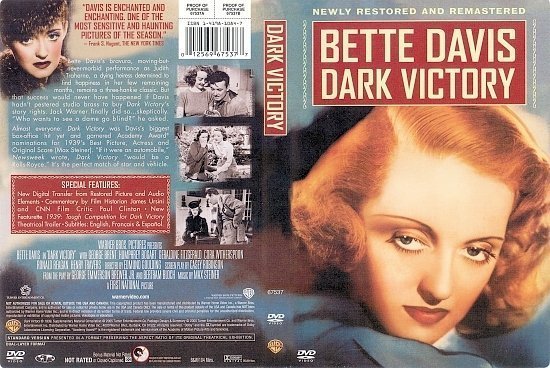 dvd cover Dark Victory (1939) FS R1