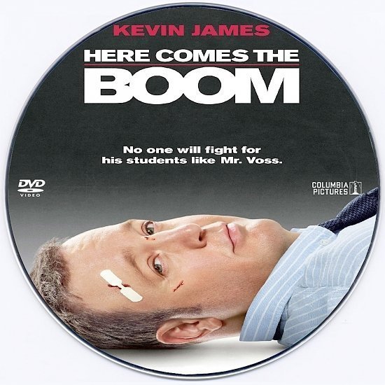 dvd cover Here Comes The Boom R0 Custom DVD Label
