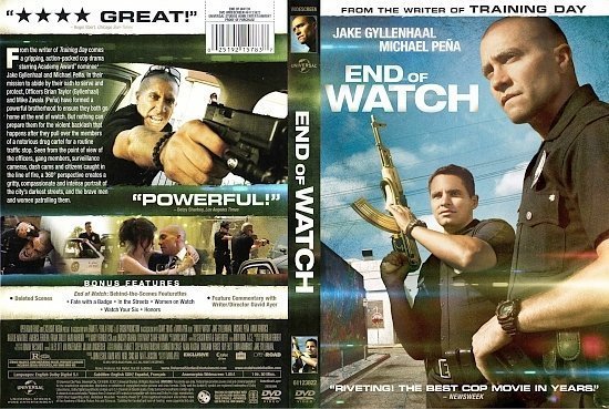 dvd cover End Of Watch WS R1