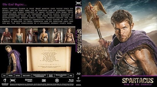 dvd cover Spartacus: War Of The Damned