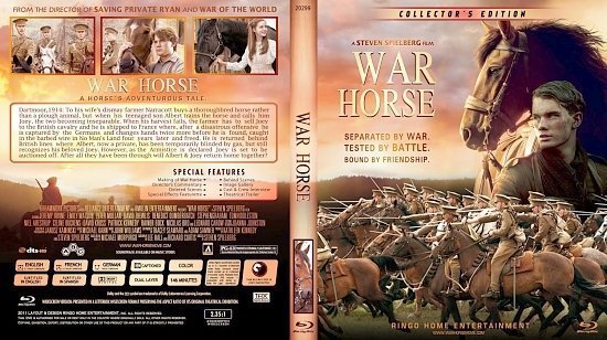 dvd cover Copy of War Horse Blu Ray 2012