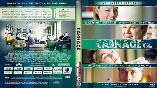 dvd cover Copy of Carnage Blu Ray 2012