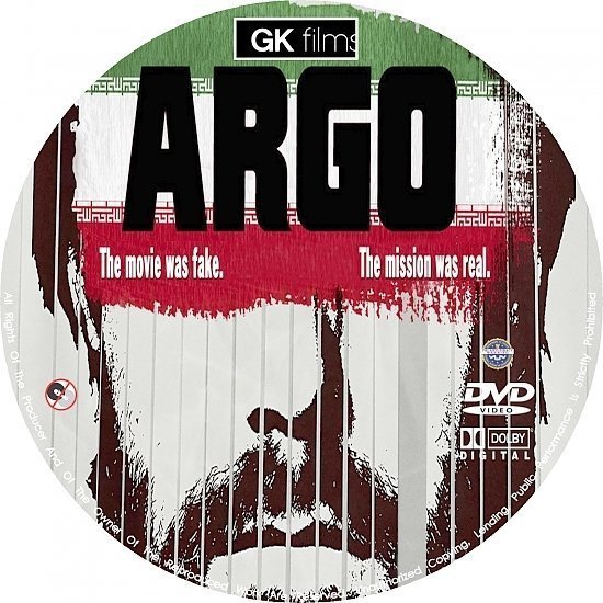 dvd cover Argo R0 Custom Blu-Ray/DVD Labels
