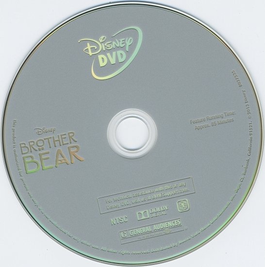 dvd cover Brother Bear & Brother Bear 2 Blu-Ray
