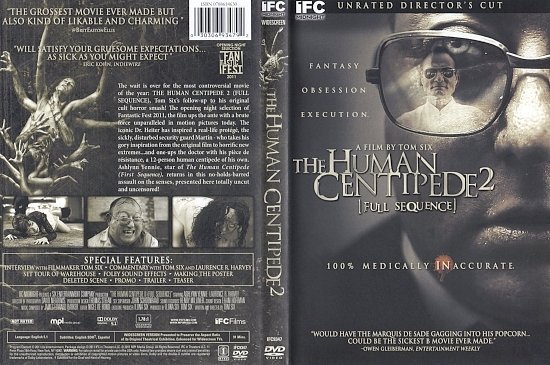 dvd cover The Human Centipede II: Full Sequence (2011) WS UDC R1
