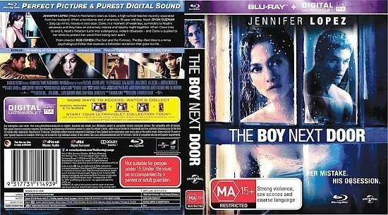 dvd cover The Boy Next Door R4 Blu-Ray