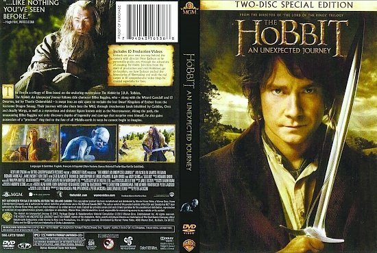 dvd cover The Hobbit: An Unexpected Journey SE R1