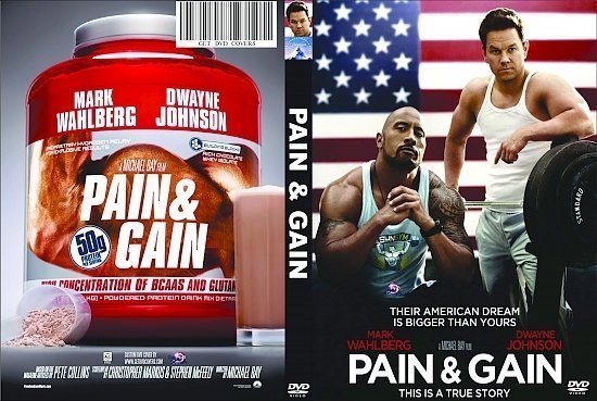dvd cover Pain & Gain R0 Custom