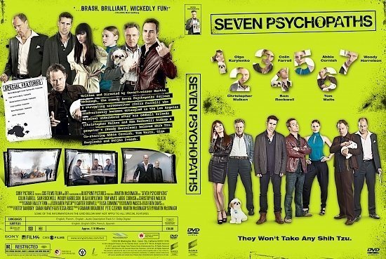 dvd cover Seven Psychopaths R0 Custom