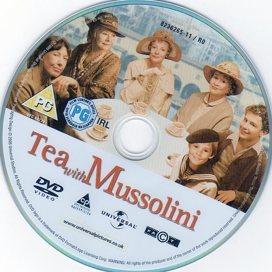 dvd cover Tea with Mussolini (1999) WS R2