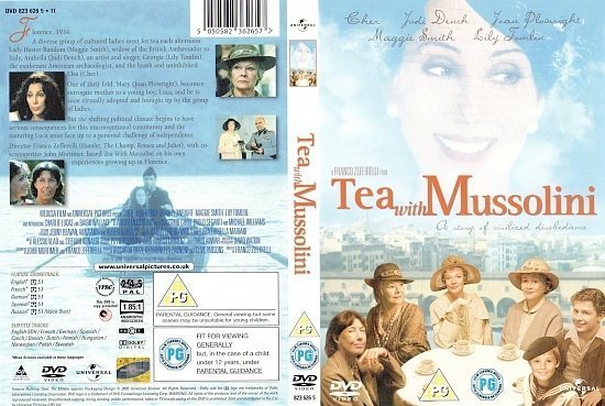 dvd cover Tea with Mussolini (1999) WS R2