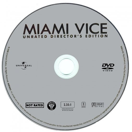 dvd cover Miami Vice (2006) UR WS R1
