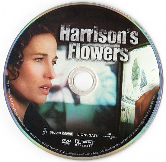 dvd cover Harrison's Flowers (2000) WS R1