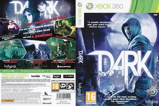 dvd cover DARK PAL Xbox 360