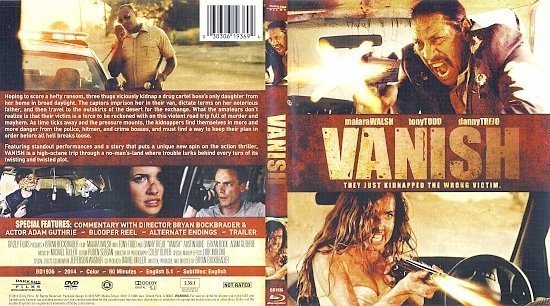 dvd cover Vanish