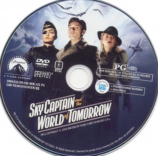 dvd cover Sky Captain And The World Of Tomorrow (2004) WS CE R1