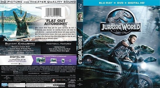 dvd cover Jurassic World R1 Blu-Ray