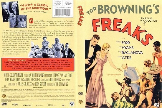 dvd cover Freaks (1932) R1