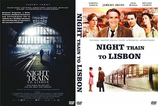 dvd cover Night Train to Lisbon R0 Custom