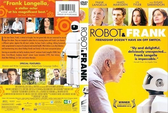 dvd cover Robot & Frank