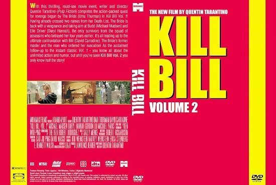 dvd cover Kill Bill Volume 2
