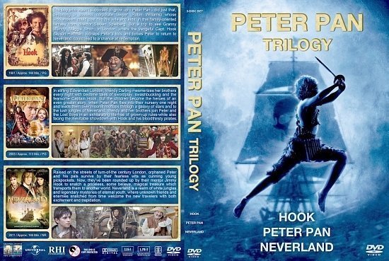 dvd cover Peter Pan Trilogy