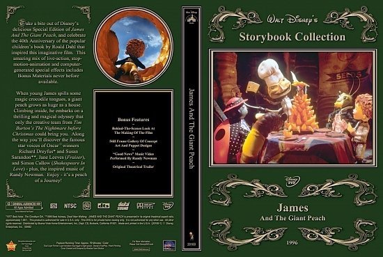 dvd cover James And The Giant Peach