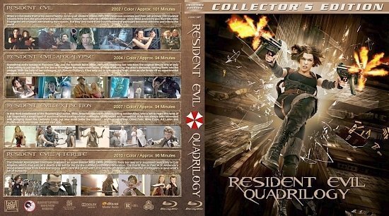 dvd cover Resident Evil Quadrilogy version 2