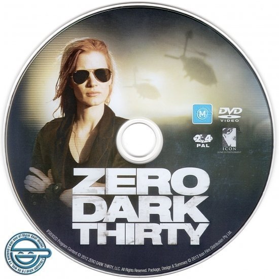dvd cover Zero Dark Thirty R4 DVD Label