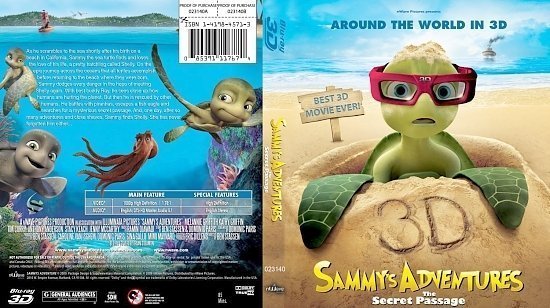 dvd cover Sammys Adventures The Secret Passage 3D Bluray