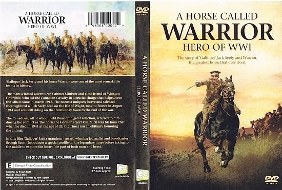 dvd cover A Horse Called Warrior Hero of WW1 (2008) R1