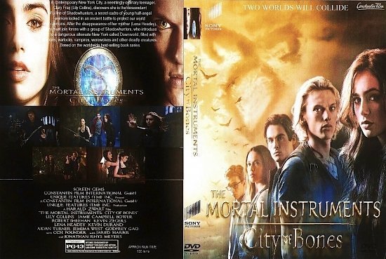 dvd cover The Mortal Instruments: City of Bones R1 Custom