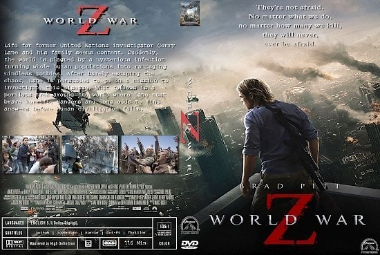 dvd cover World War Z R0 Custom
