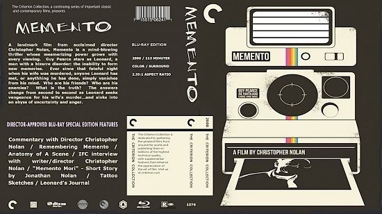 dvd cover Memento