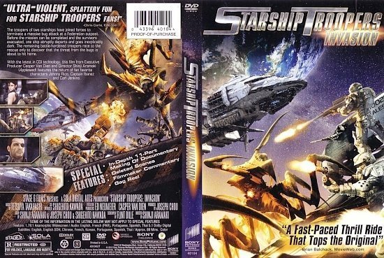 dvd cover Starshp Troopers Invasion