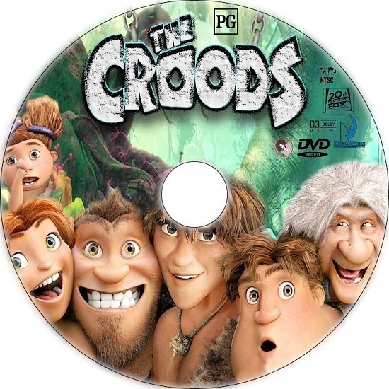 dvd cover The Croods R1 Custom CD Cover
