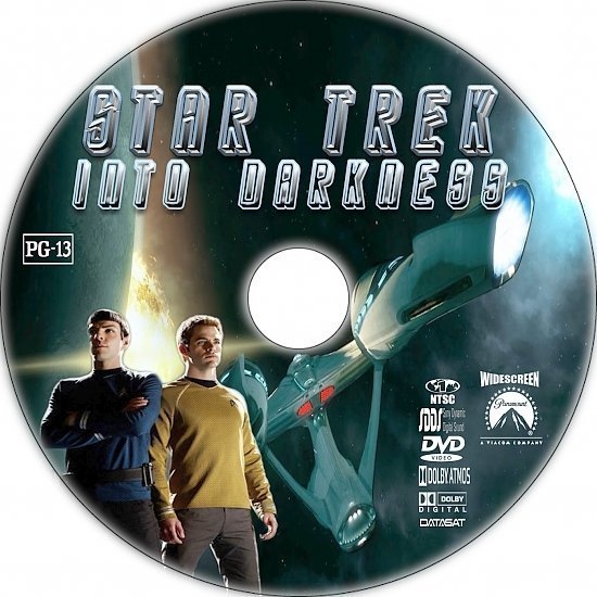 dvd cover Star Trek: Into Darkness R1 Custom CD Cover