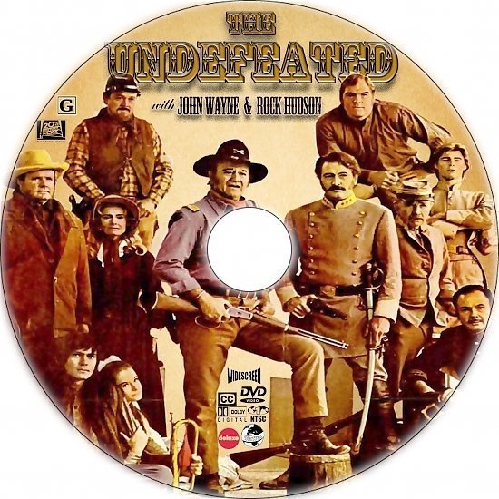 dvd cover The Undefeated (1969) Custom CD Cover