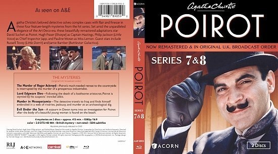 dvd cover Agatha Christie's Poirot Series 7 & 8